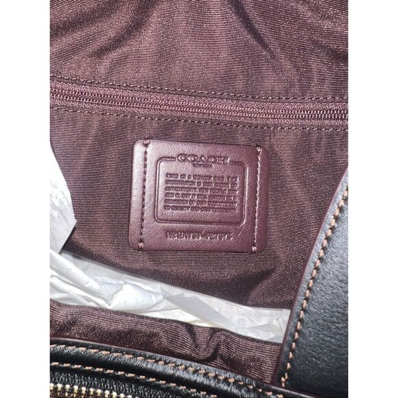 🔥🎁NWT! Coach Lexy Shoulder Bag Legacy Jacquard Milk/Black Msrp:$375.00 - Picture 6 of 7